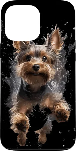 Vista 24 de Funda submarina para iPhone 16 Yorkshire Terrier buceo para perros