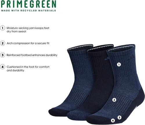 Vista 2 de adidas 3 calcetines acolchados para hombre (3 pares)