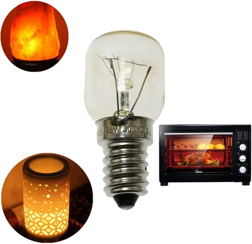 Vista 7 de Lámpara de horno 6 unids T25 E14 25W 300 grados Microondas Bombilla Cocina Luz