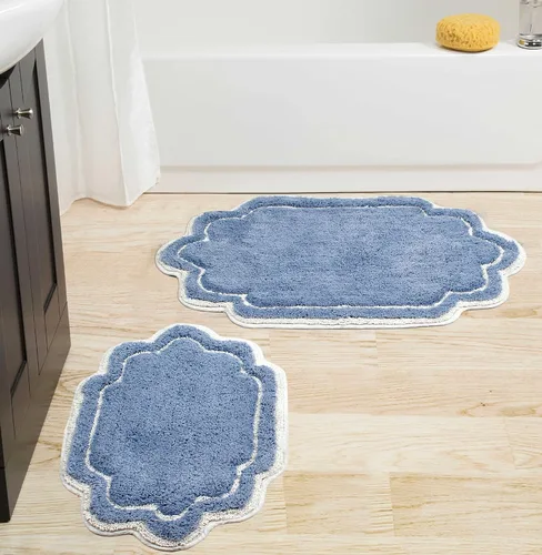 Vista 18 de Home Weavers - Tapete de baño 100% algodón copetudo, supersuave y absorbente, lavable a máquina y apto para secadora lino