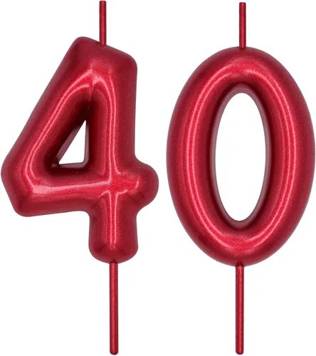 Vista 18 de DERVENTA Vela con números de 2.36 pulgadas, decoración perfecta para cumpleaños, brunch, postre, pastel, 1 pieza (número 0 rosa)