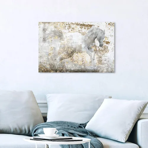 Vista 5 de The Oliver Gal Artist Running Equus Impresión artística contemporánea en lienzo de alta calidad. Colección de decoración de pared de animales