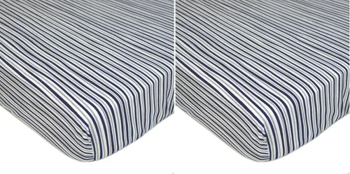 Vista 13 de American Baby Company - Paquete de cuna para bebé: cubre colchón protector, sábana a la medida y manta térmica., paquete de de 1, Ballenas turquesa