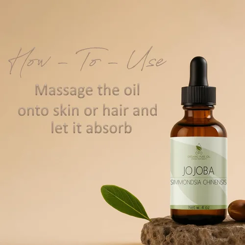 Vista 4 de Aceite de jojoba 100% puro, prensado en frío, sin refinar, aceite portador hidratante e hidratante virgen para piel, cabello, cara, cuidado facial