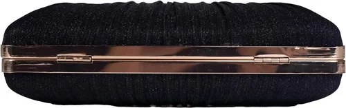 Vista 6 de Tukaneeko Bolsos de mano para mujer, bolso cruzado con purpurina, bolso de noche plisado con diamantes de imitación para fiesta, boda, baile