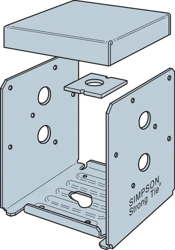 Vista 9 de Simpson Strong Tie Z-MAX base de suspensión, ABU66Z