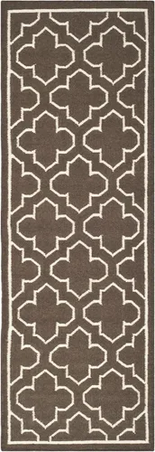 Vista 20 de SAFAVIEH Dhurries Collection DHU625A - Alfombra decorativa de lana de alta calidad hecha a mano de 2 pies 6 pulgadas x 4 pies, azul/marfil