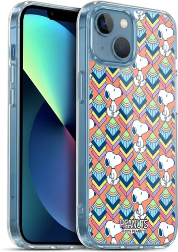 Vista 113 de Head Case Designs Snoopy Deco Dreams - Funda de gel suave con licencia oficial de Peanuts Blue Pattern compatible con Apple iPhone 7 Plus/iPhone 8