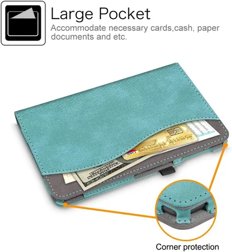 Vista 5 de Fintie Funda para Samsung Galaxy Tab A 10.1 (2016 NO S Pen Version), [Protección de esquinas] Cubierta de soporte de visión multiángulo con bolsillo