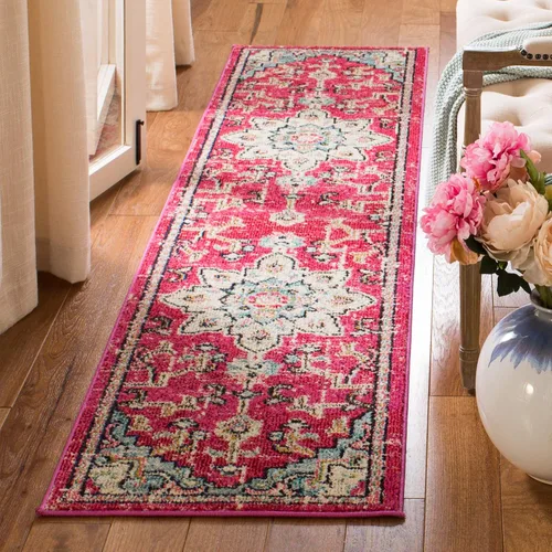 Vista 56 de Safavieh MAD473E - Tapete con diseño de medallón desgastado, bohemio elegante, colección Madison, no suelta pelos, fácil de cuidar, alto tránsito