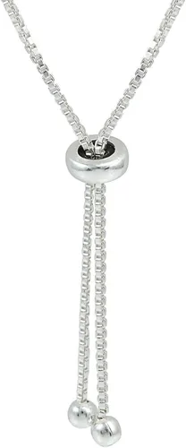 Vista 4 de Pulsera de plata de ley auténtica, creada o simulada con bisel redondo de 0.079 pulgadas, ajustable, delicada pulsera de tenis para mujer