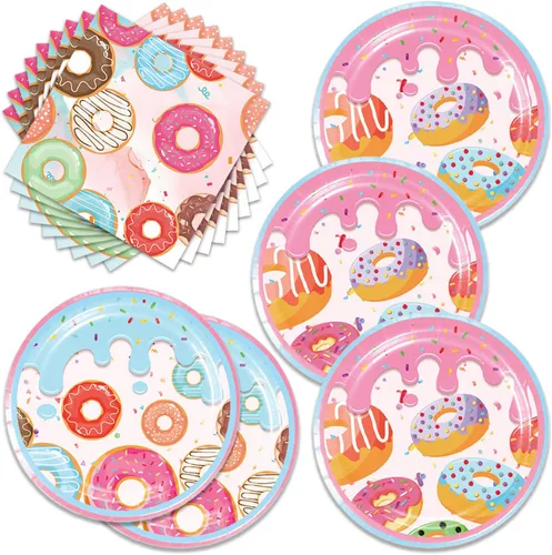Vista 18 de 48 piezas de decoraciones para fiesta del cáncer de mama incluyen platos, servilletas, decoraciones para fiesta libres de cáncer para servir a 24