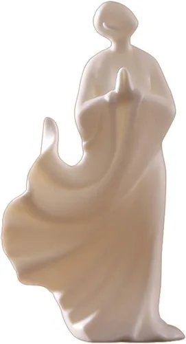 Vista 3 de NYKK Escultura de estatua de feng shui chino, té creativo para mascotas, objetos zen de cerámica, sala de estar, ceremonia, accesorios de joyería