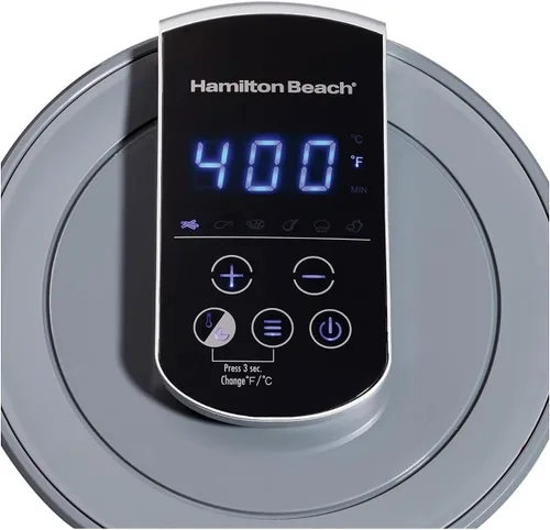 Vista 4 de Hamilton Beach Freidora de aire digital 2.5L, gris (35051)