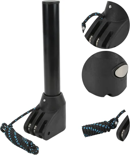 Vista 3 de Windsurf - Barra de extensión de aleación de aluminio, adaptador de montaje de base de varilla de extensión de windsurf con cuerda, accesorios