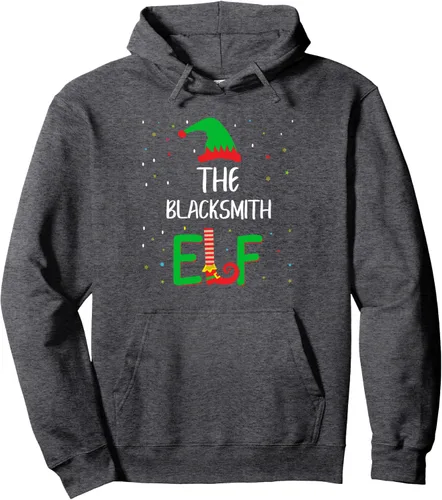 Vista 5 de Blacksmith Elf Family - Pijama de Navidad a juego con capucha