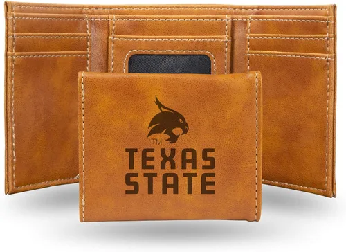 Vista 44 de NCAA Rico Industries - Billetera triple grabada con láser, con grabado láser, accesorio para hombre
