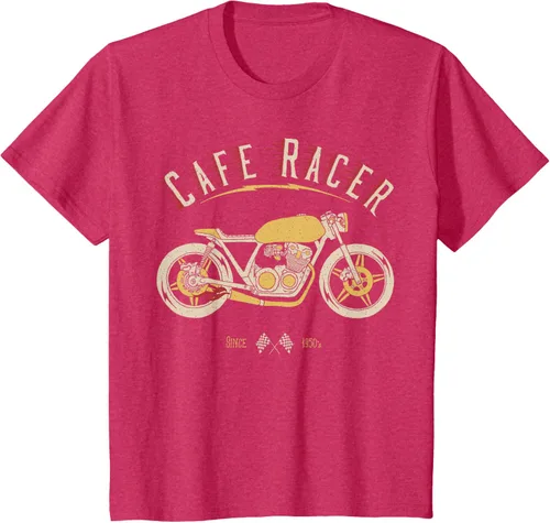 Vista 71 de Camiseta Cafe Racer - Old School - Camiseta de motocicleta vintage Negro