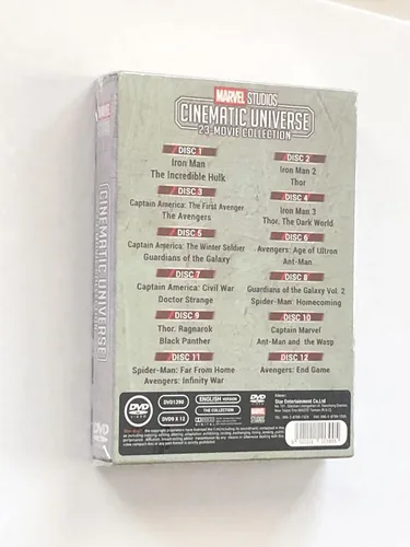 Vista 9 de Marvel Studios Cinematic Universe 23 Movie Collection DVD-12 Disc Sealed