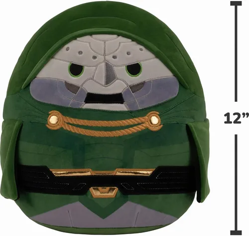 Vista 4 de Squishmallows Peluche original de Marvel Dr. Doom de 12 pulgadas (tamaño mediano)