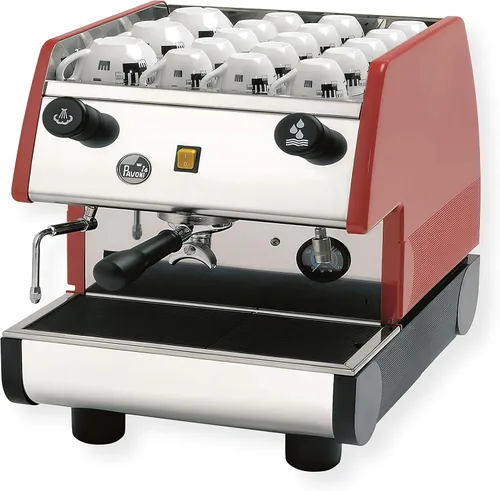 Vista 2 de La Pavoni PUB 1M-B 1 Grupo Cafetera comercial de espresso/capuchino, inoxidable/negro Acero inoxidable/negro