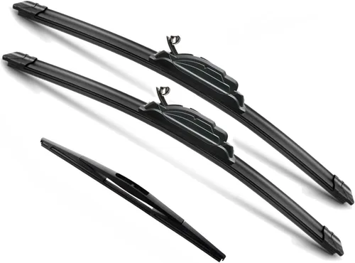 Vista 11 de JustCar - 3 limpiaparabrisas para Jeep Wangler 2007-2017 y Jeep Wrangler JK 2008-2018, repuesto de equipo original - 15, 15 y 12E pulgadas - juego