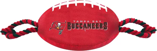 Vista 21 de Juguetes de fútbol NFL Arizona Cardinals para perros de Pets First, materiales de nylon de alta calidad, fuertes cuerdas de tracción, silbato