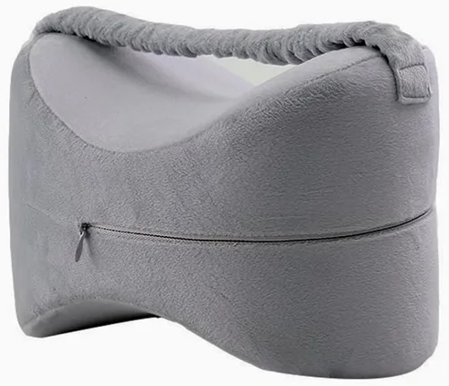 Vista 8 de Almohada ortopédica de rodilla para alivio de la ciática, dolor de piernas, embarazo, almohada de espuma viscoelástica para piernas para dormir