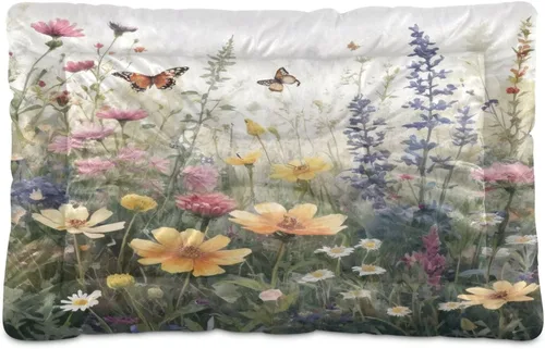 Vista 41 de Almohadilla de cama para mascotas con estampado de vaca 3D, tapete suave para cama de perro con parte inferior antideslizante, almohadilla de jaula