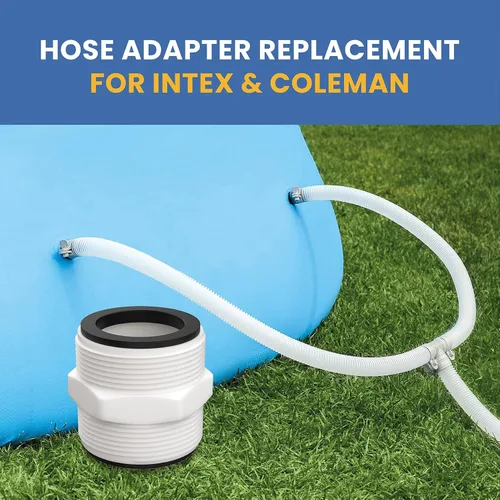 Vista 7 de Conector de manguera de piscina para bomba de manguera dividida de piscina Intex y Coleman de 1.5 pulgadas Above Ground Pools Drain Adapter