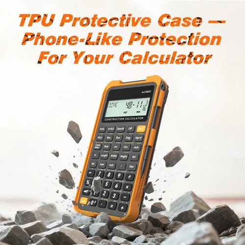 Vista 4 de ROATEE Funda protectora y bloc de notas para calculadora de construcción