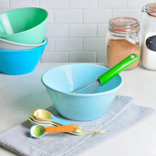 Vista 4 de Youngever Cuencos de plástico de 50 onzas, cuencos grandes para cereales, cuencos de sopa grandes, juego de 9 (9 colores costeros)