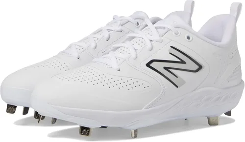Vista 11 de New Balance - Zapatos de béisbol de metal Fresh Foam X 3000 V6 para hombre Negro/Negro