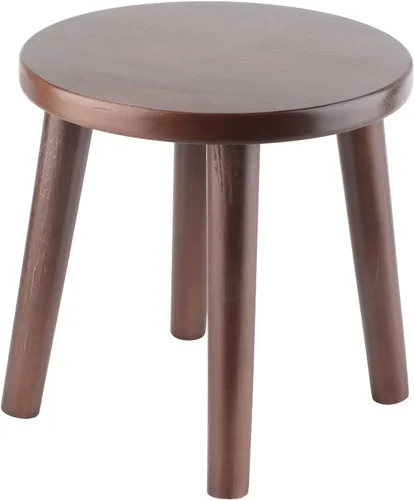 Vista 4 de POCREATION Taburete multiusos para niños, taburetes de madera para el hogar, bonito banco pequeño, asiento de pino para niños, taburete para muebles