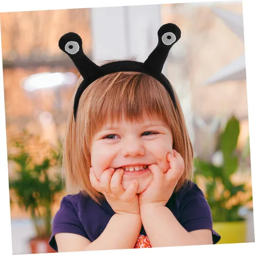Vista 2 de FRCOLOR Aros de antena para el pelo para niños y niñas, diadema de antena de caracol para máscaras y fiestas de Halloween, accesorios para niños