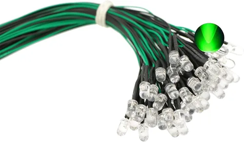 Vista 9 de 5 mm pre wired 12 V luz de ledes diodos color blanco, rojo, azul, verde, amarillo, blanco cálido B:/Color rojo