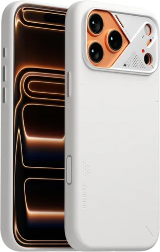 Vista 7 de Aulumu Funda CoolHyper de piel vegana A17 para iPhone 17 Pro Max Control de cámara con aletas de refrigeración Comodidad de lujo Compatible