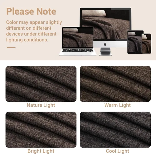 Vista 8 de MYSKY HOME Fundas de sofá seccional, funda para sofá, 2 piezas de funda de sofá en forma de L, funda deslizante para sofá de 2-3 cojines, manta