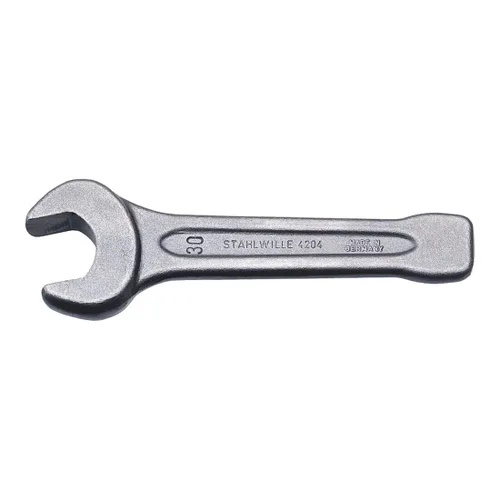 Vista 5 de Stahlwille 42040027 4204 Llave de extremo abierto de cara llamativa, tamaño 1.063 in, acero para herramientas especiales con acabado gris, forjado