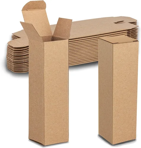 Vista 8 de MT Products Tuck Top - Caja de regalo pequeña de cartón kraft de 2 x 2 x 3 pulgadas, cajas de regalo con tapas, paquete de 30