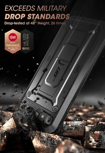 Vista 2 de SUPCASE Funda resistente para iPhone SE de 3ª generación, iPhone SE de 2ª generación, iPhone 7, iPhone 8 (Unicorn Beetle Pro), con protector