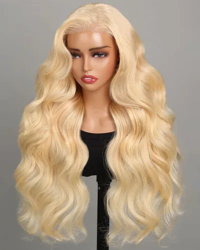 Vista 16 de Peluca de cabello humano rubio 613 con encaje frontal, peluca de cabello humano de 13 x 4 con encaje frontal, peluca Bob prearrancada con cabello