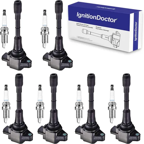 Vista 8 de Bobina de encendido UF267 y bujías, juego de 6 compatibles con V6 3.0 3.3 (1999-2008), Lexus RX300, RX330, ES300 RX400h, Toyota Camry Highlander