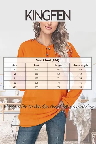 Vista 3 de KINGFEN Sudadera de manga larga con cremallera de un cuarto para mujer