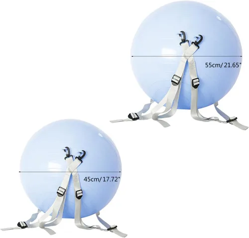 Vista 4 de Yoga Balances Ball with Training Belt Thickened Inflatable Explosionproof Exercise Training Equipment Thickened Inflatable Explosionproof Exercise