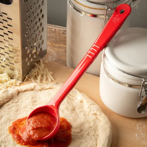 Vista 5 de Carlisle FoodService Products Measure Miser - Cuchara medidora de plástico con mango largo, 2 onzas, color rojo, 1 unidad (paquete de 1)