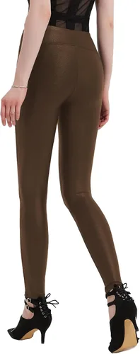 Vista 2 de Tapata Leggings de yoga de piel sintética de 252729 pulgadas para mujer, pantalones de cintura alta, pantalones pequeños para entrenamiento