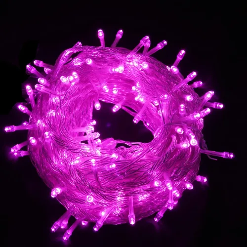 Vista 16 de Guirnalda de luces negras de hadas con función de memoria. Extensión de 33 pies con 100 luces LED enchufables, acogedoras decoraciones blancas