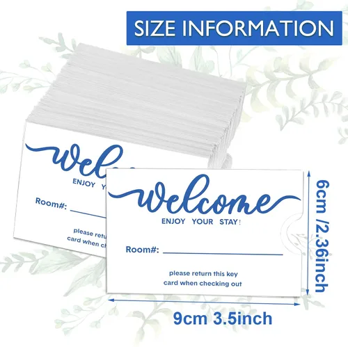 Vista 2 de Geyee 500 fundas para tarjetas de hotel para llaves de hotel, 2.4 x 3.5 pulgadas (estilo clásico)