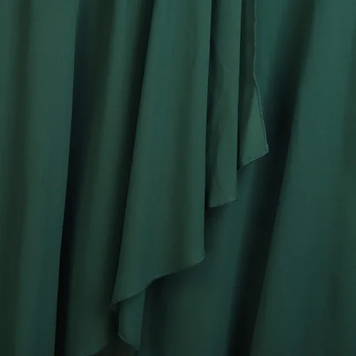 Vista 6 de Vestido de verano para mujer, elegante, acampanado, de gasa, largo por debajo de la rodilla, vestido de dama de honor, media manga, ajustado